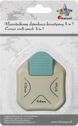 Dziurkacz ozdobny Craft-Fun Series kreatywny narożny 3w1 Titanum (T-6630-1)