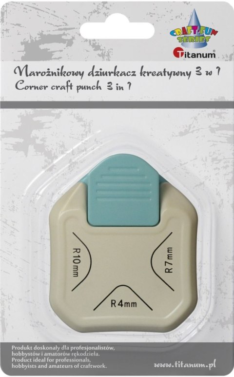 Dziurkacz ozdobny Craft-Fun Series kreatywny narożny 3w1 Titanum (T-6630-1)