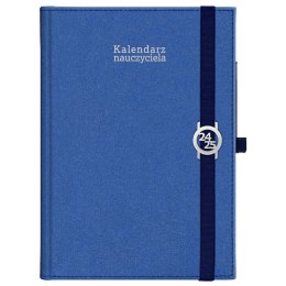 Kalendarz nauczyciela książkowy (terminarz) KRAFT Z GUMKĄ granat 2024/2025 B5 tygodniowy B5 Wydawnictwo Wokół Nas (B5TN067B-)