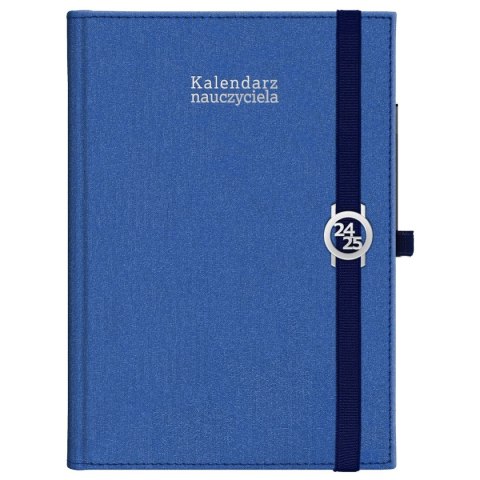 Kalendarz nauczyciela książkowy (terminarz) KRAFT Z GUMKĄ granat 2024/2025 B5 tygodniowy B5 Wydawnictwo Wokół Nas (B5TN067B-)