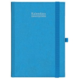 Kalendarz nauczyciela książkowy (terminarz) KRAFT Z GUMKĄ niebieski 2024/2025 A5 tygodniowy A5 Wydawnictwo Wokół Nas (A5TN069B-)