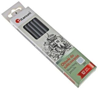 Ołówek w kartonowym pudełku 2H Titanum