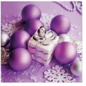 Serwetki Paw BN Lilac Christmas decoration mix nadruk bibuła [mm:] 330x330 (TL233800)