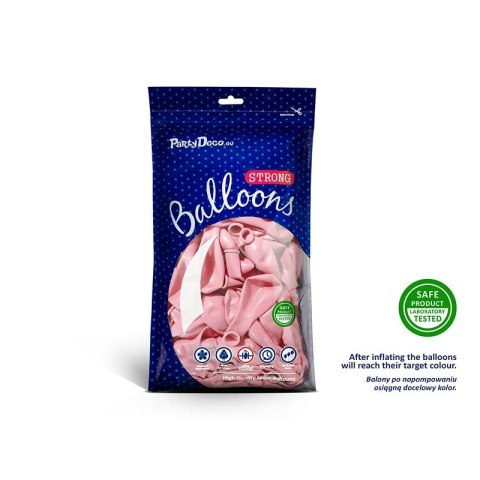 Balon gumowy Strong Pastel Pale Pink 100 szt. różowy Partydeco (SB14P-081B)