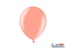 Balon gumowy Strong Baloons Metallic Rose Gold 1op/100sztuk metalizowany 100 szt różowy metaliczny 270mm (SB12M-019R)