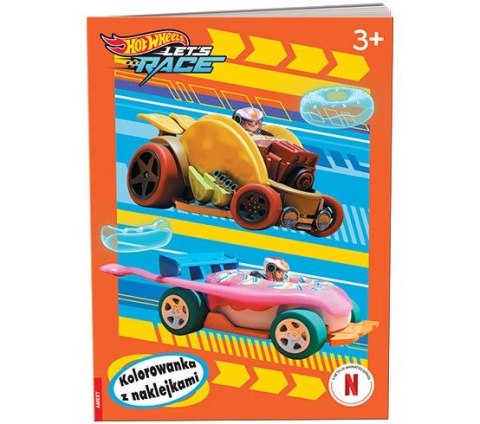 Książka dla dzieci Ameet Hot Wheels™ Kolorowanka z Naklejkami (NA-1601)