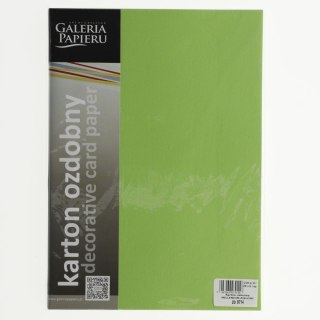 Papier ozdobny (wizytówkowy) Millenium A4 zielony 220g Galeria Papieru (200714)