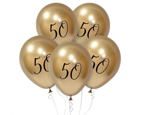 Balon gumowy Beauty&Charm Numer 50, platynowe złoty 12cal Godan (GZ-Z505)