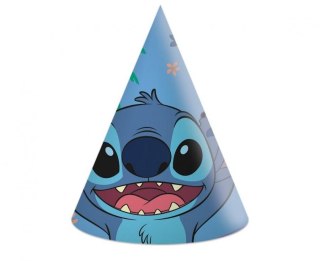Czapka party Stitch & Angel Disney, (FSC), 6 szt. mix papier Godan (96914)