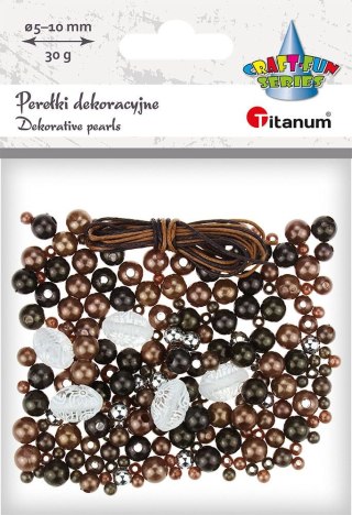 Perełki Craft-Fun Series zestaw do zrobienia biżuterii Titanum (BR230008-black)