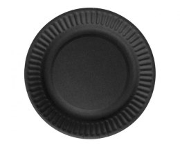 Talerz jednorazowy czarny papier śr. 180mm 6 szt Godan (PF-TPCZ)