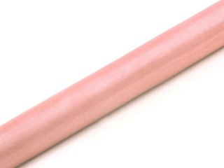Organza organza Gładka 0,36x9 [mm x m] różowa Partydeco (ORP-081B)