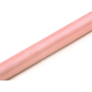 Organza organza Gładka 0,36x9 [mm x m] różowa Partydeco (ORP-081B)