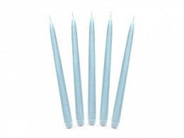 Świeca stożkowa matowa błękitny [mm:] 240 Partydeco (SKMAT-011)