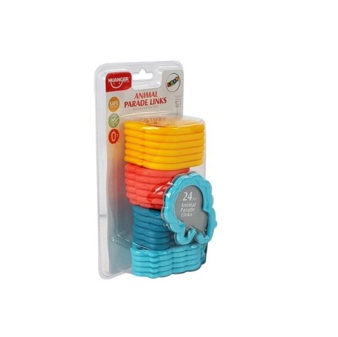 Zabawka edukacyjna Kształty Sensoryczne Zwierzątka Łańcuszek dla Niemowlaka Lean (7155)