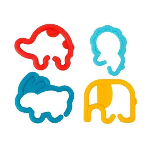 Zabawka edukacyjna Kształty Sensoryczne Zwierzątka Łańcuszek dla Niemowlaka Lean (7155)