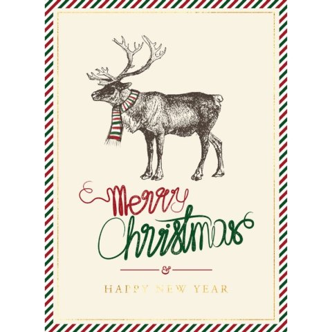 Kartka składana BN 21 RENIFER B6 Henry (5907465663908)