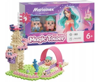 Klocki konstrukcyjne Mini Waffle 80 elementów Magiczna Wieża Marioinex