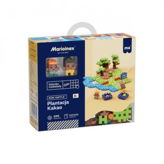 Klocki konstrukcyjne Mini Waffle Wedel 100el Plantacja kakao Marioinex