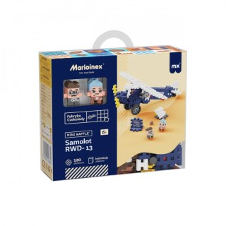 Klocki konstrukcyjne Mini Waffle Wedel 120el Samolot RWD-13 Marioinex