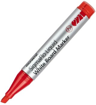 Marker suchościeralny SigmaFlo WBM-C221 2080151518 wkład czerwony ścięta końcówka Monami (160-2436)