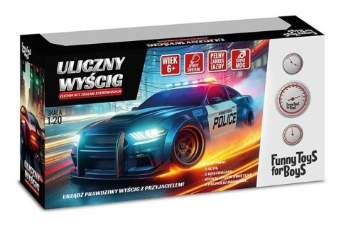 Samochód zestaw 2 aut sterowanych pościg policyjny Artyk (143212)