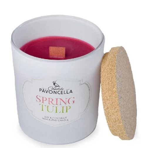 Świeczka ozdobna Pavoncella Classico Spring Tulip biała 135g (5905711530721)