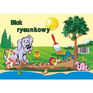 Blok rysunkowy A4 biały 80g 19k [mm:] 210x297 Protos
