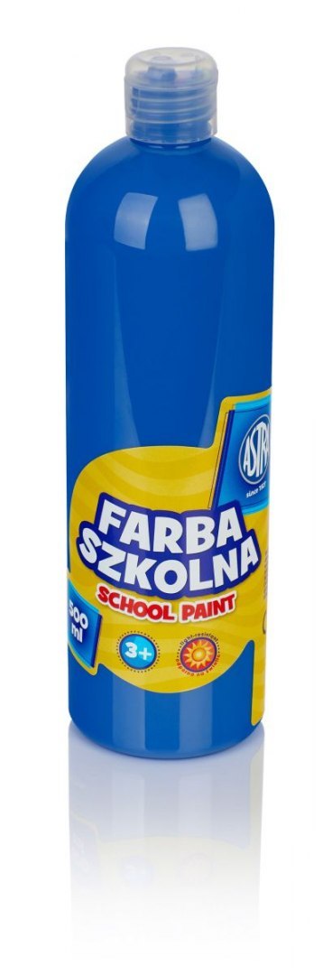 Farby plakatowe kolor: niebieski ciemny 500ml 1 kolor. Astra