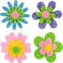 Naklejka (nalepka) Craft-Fun Series filcowa 3D kwiaty Titanum (M-02)