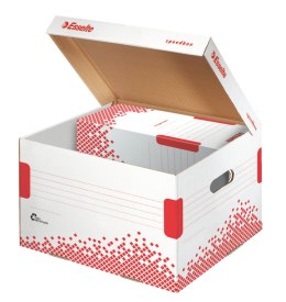 Pudło archiwizacyjne Esselte Speedbox - biało-czerwony 367mm x 325mm x 263mm (623912)