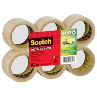 Taśma pakowa 48x66 [mm x m] przezroczysta Scotch (371)