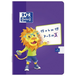 Zeszyt Lion A5 16k. 90g linia podwójna kolorowa Oxford (400106954)