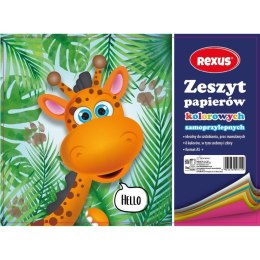 Zeszyt papierów kolorowych Rexus samoprzylepny A5 80g 8k 231mm x 169mm (609741)