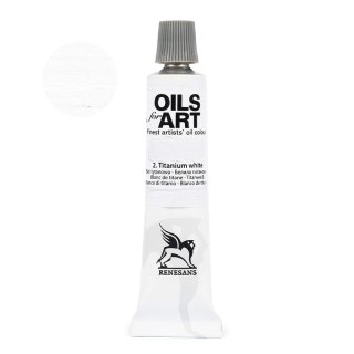 Farba olejna kolor: biały tytanowy 20ml 1 kolor. Renesans