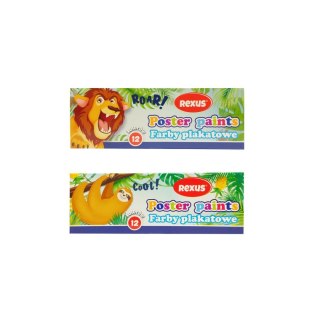 Farby plakatowe kolor: mix 20ml 12 kolor. Beniamin (4599)