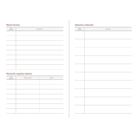 Kalendarz nauczyciela książkowy (terminarz) A5TN060B- 2024/2025 A5 PCV bezbarwny A5 Wydawnictwo Wokół Nas (EKO)