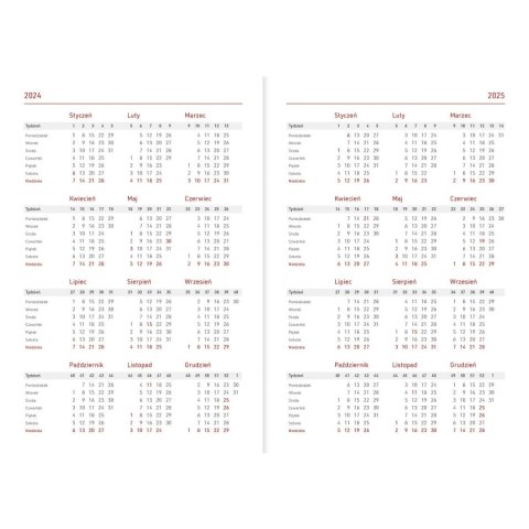 Kalendarz nauczyciela książkowy (terminarz) A5TN060B- 2024/2025 A5 PCV bezbarwny A5 Wydawnictwo Wokół Nas (EKO)
