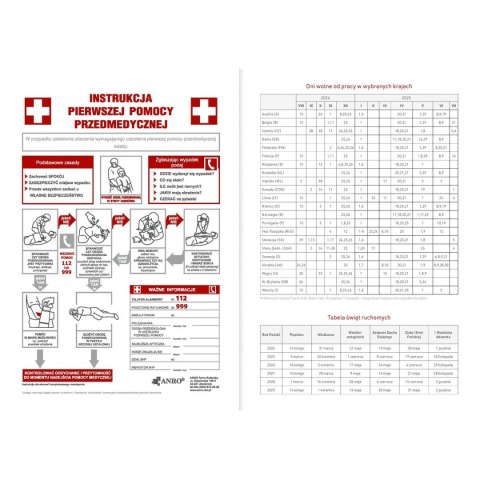 Kalendarz nauczyciela książkowy (terminarz) A5TN060B- 2024/2025 A5 PCV bezbarwny A5 Wydawnictwo Wokół Nas (EKO)