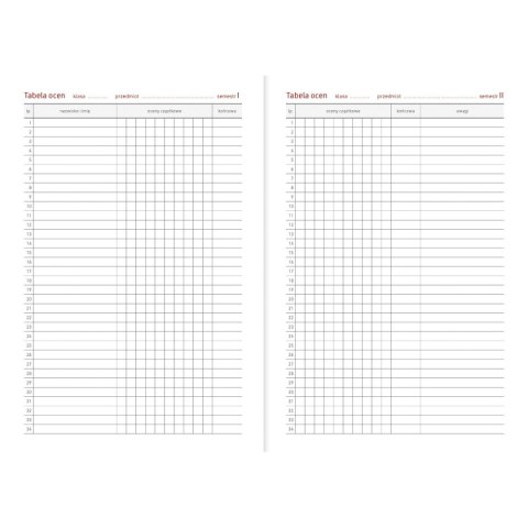 Kalendarz nauczyciela książkowy (terminarz) A5TN060B- 2024/2025 A5 PCV bezbarwny A5 Wydawnictwo Wokół Nas (EKO)