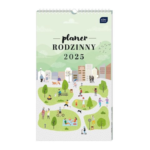 Kalendarz ścienny 5902277358356 RAZEM PLANER RODZINNY 250mm x 430mm Interdruk (25X43)