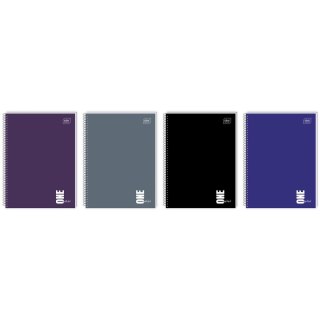 Kołozeszyt (kołonotatnik) ONE COLOR 80# A6 80k. 70g krata Interdruk