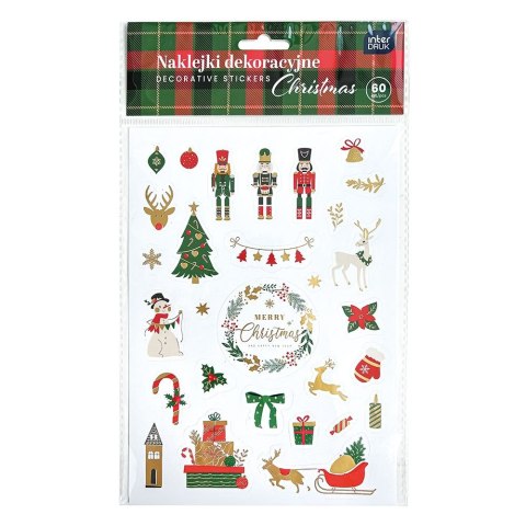 Naklejka (nalepka) CHRISTMAS 5902277354228 Interdruk (60szt)
