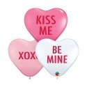 Balon kształty serca mix 50 szt Godan (97266)