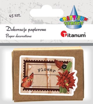 Ozdoba papierowa Craft-Fun Series etykiety w pudełku Titanum (24XQ0501-18)