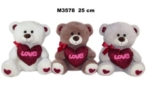 Pluszak Miś z sercem [mm:] 250 Sun-Day (158413)