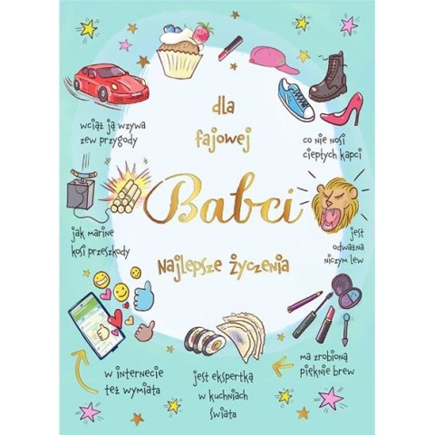 Kartka składana Karnet B6 BiDZ FAJOWA BABCIA B6 Henry (5905701487622)