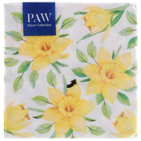 Serwetki in Bloom różnokolorowy papier [mm:] 330x330 Paw (SDL121700)