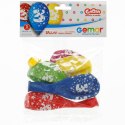 Balon gumowy Z NADRUKIEM 5 szt mix Godan (GS110/3)