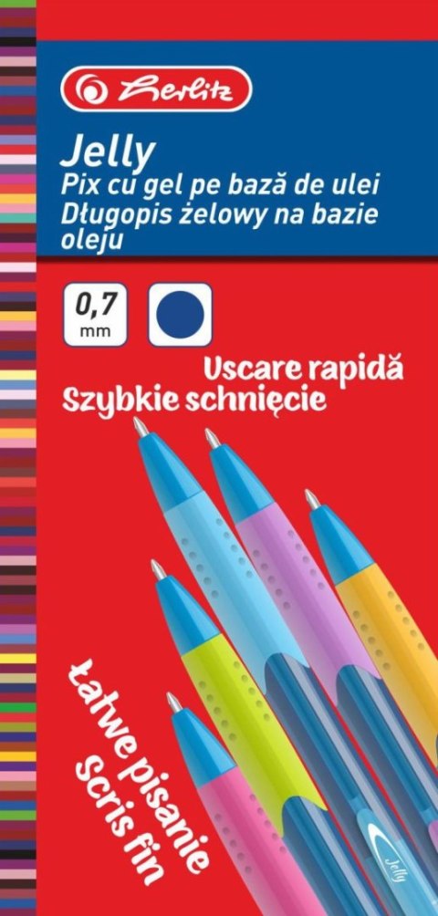 Długopis Jelly 9476500 wkład niebieski Herlitz (300022289)